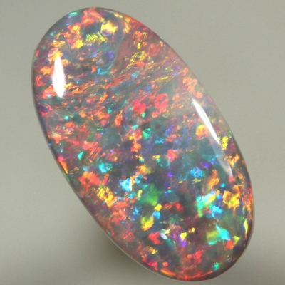 SOLID SEMI BLACK OPAL Top quality Floral Harlequin pattern, bright, strong fire. With VIDEO  